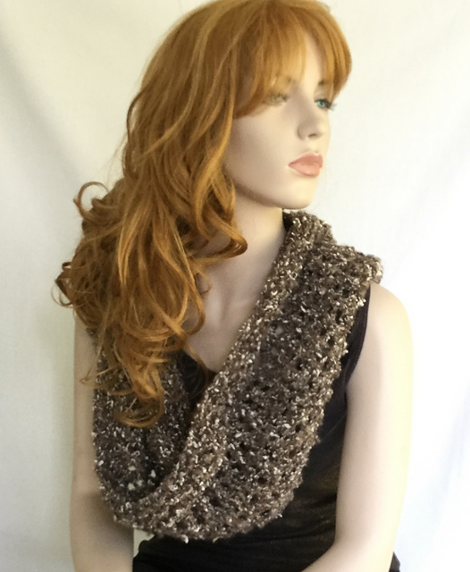 Knitted Eyelet Cowl