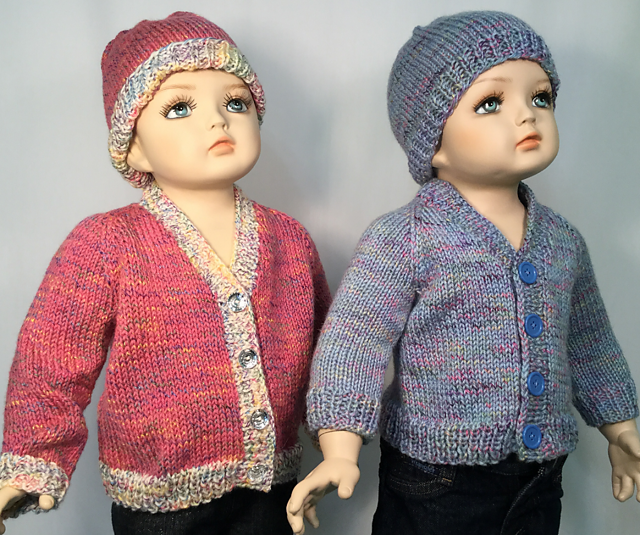 V-Neck Raglan Baby Sweater NB-9 mo