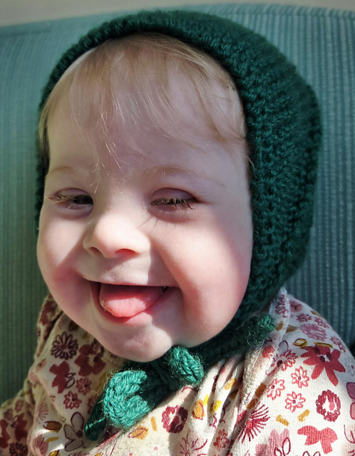 Two Modular Baby Bonnets