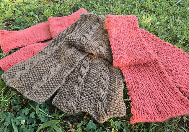 Three Reversible Scarves