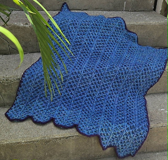 Rippled Waffles Baby Blanket