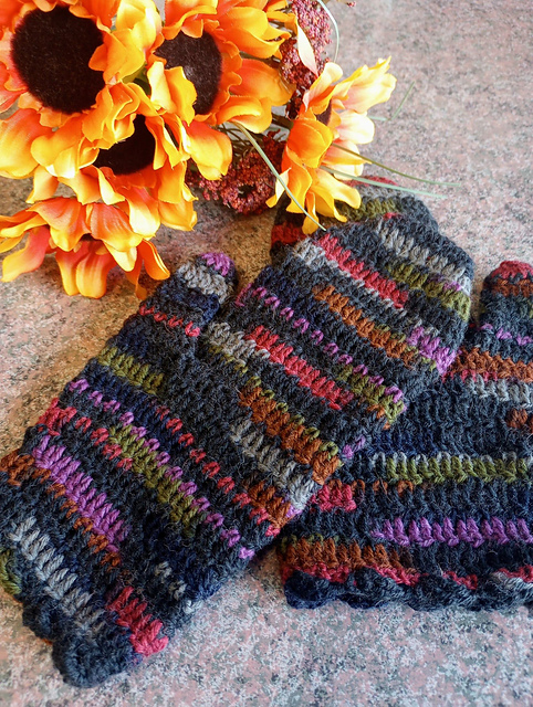 Classic Crocheted Mittens