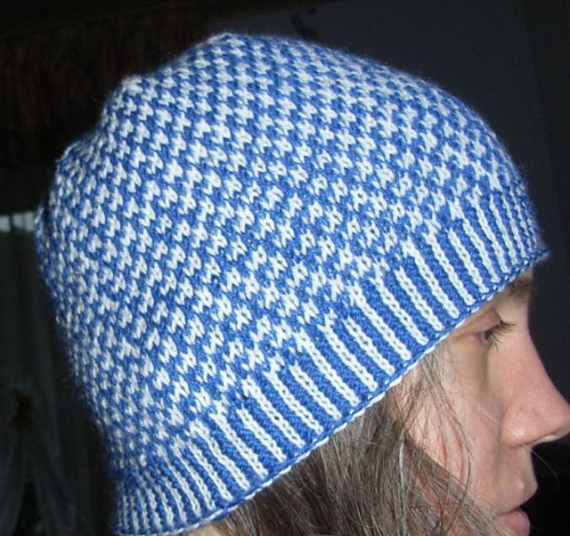 Snowflake Basketweave Beanie