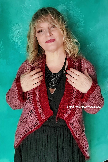 Cardigan Genziana