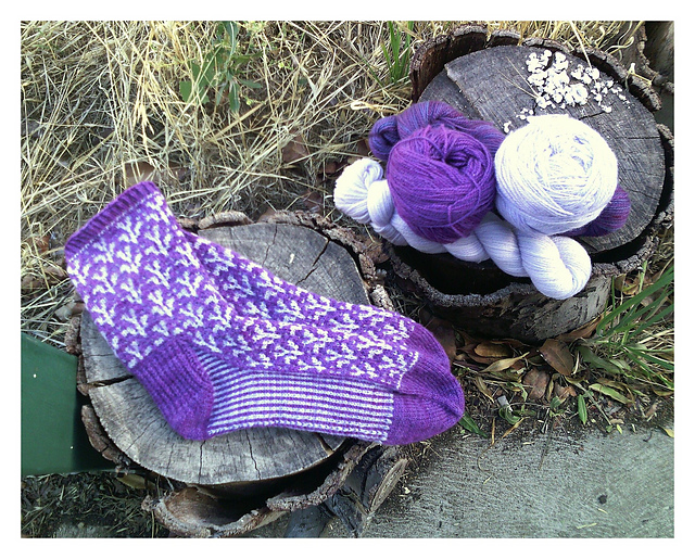 Sprig in Purples