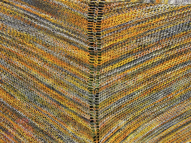October Garter Shawl Recipe