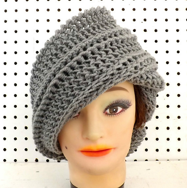 Ravelry: JUDY Crochet Beanie Hat with Diagonal Flap pattern by ...