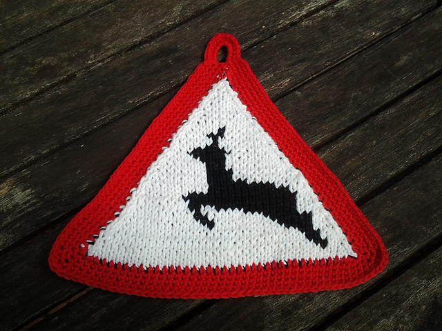 Deer Warning Sign - Reh Warnung