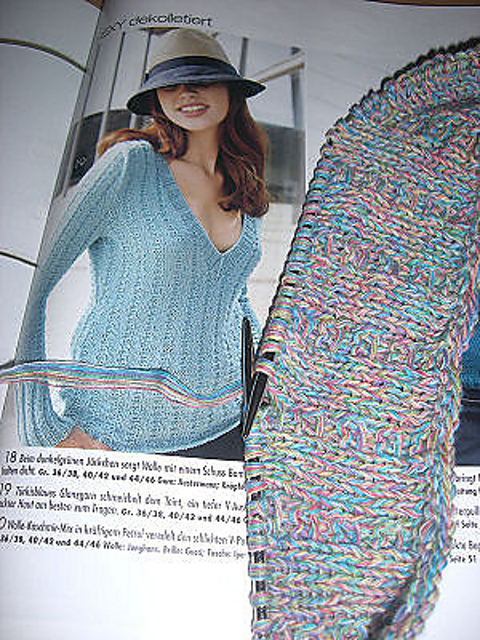 #19 Pulli mit tiefem V-Ausschnitt