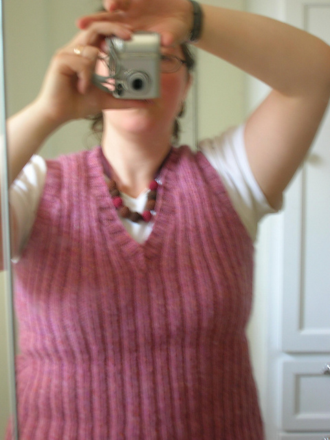 All in Rib V-Neck Vest