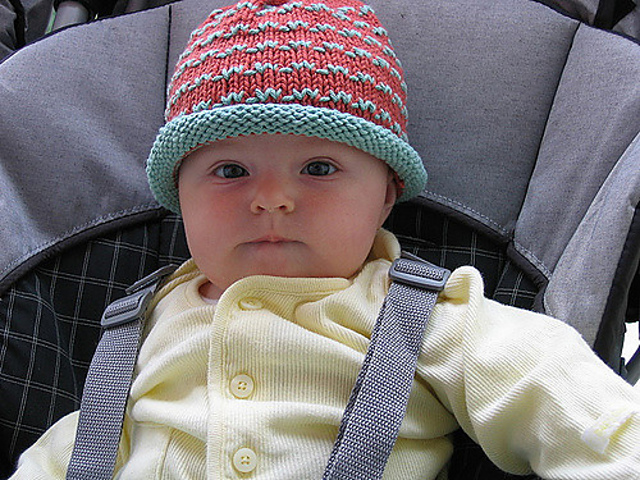 Slip Stitch Baby Hat