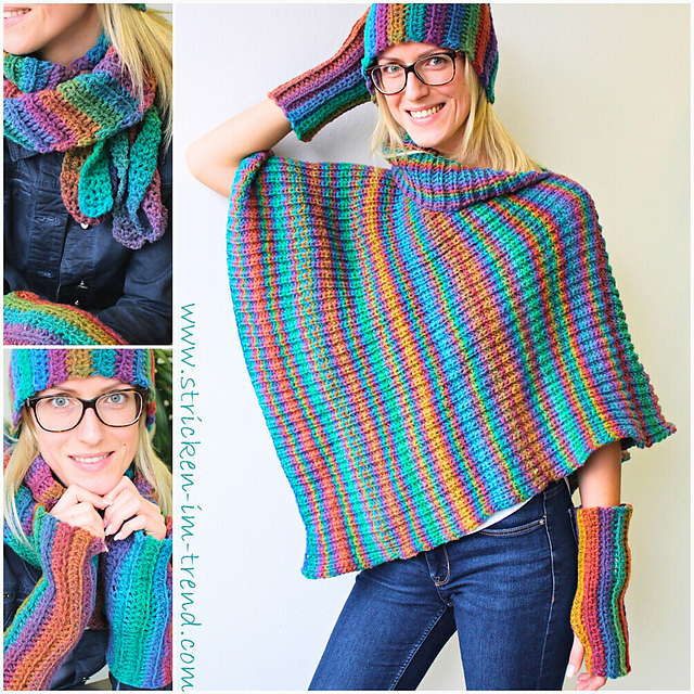 Poncho SoftDream #3 + Häkelset