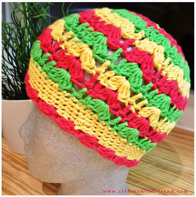 Mütze *Regenbogenblume*
