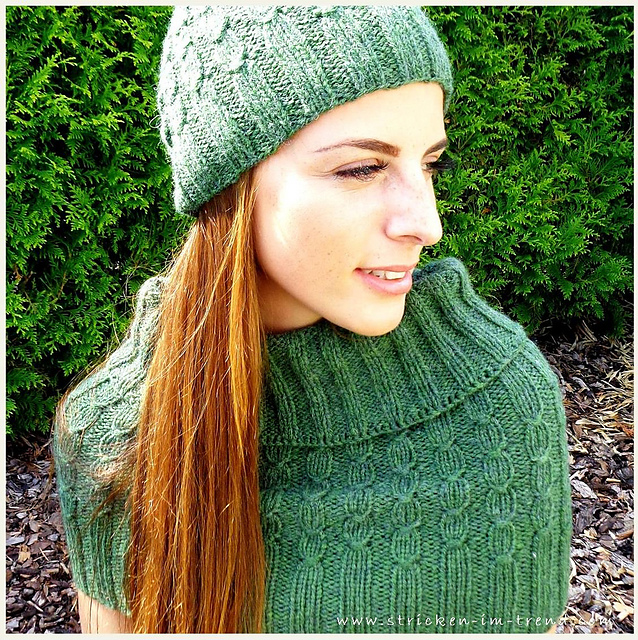 Haube#Loop#Duo GreenLeaves