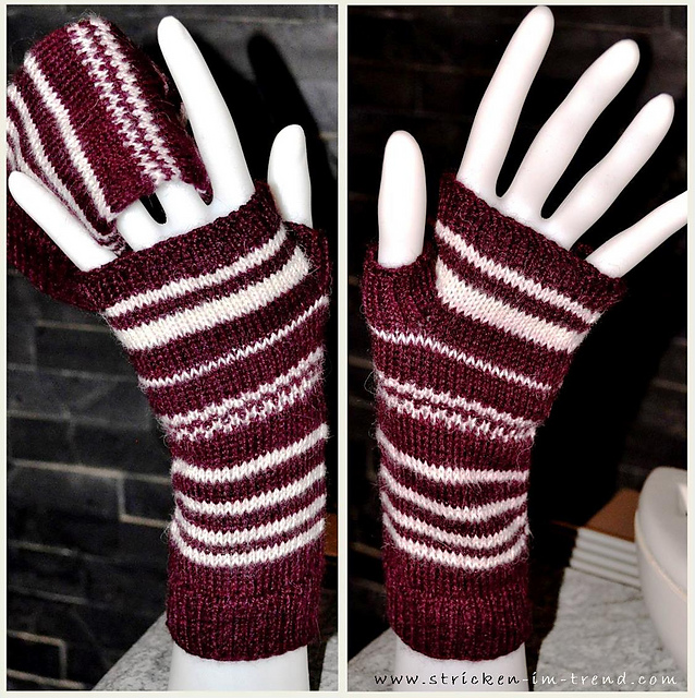 Mitts "Alpaca-Stripes"