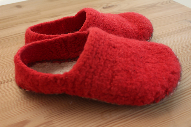 Ravelry: Sassy Slippers Felted Seamless Shoes pattern by