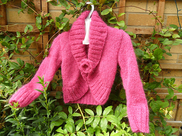 Cerise Mohair Bolero