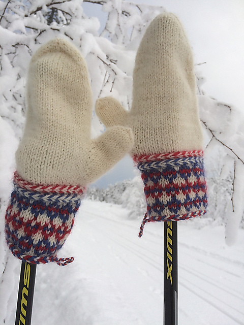 braided cast on mittens
