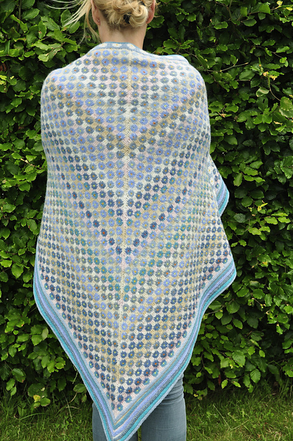 Forget me not shawl