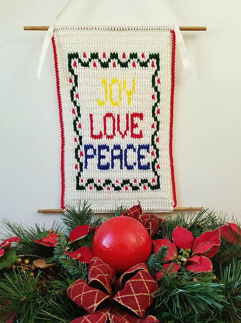 Love, Joy & Peace Wall Hanging