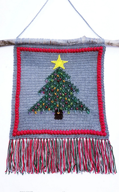 Beaded Tree Wall Hanging