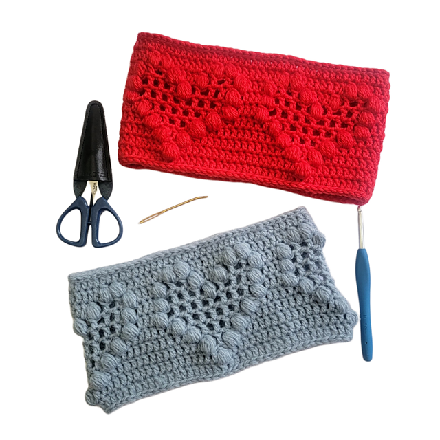 Mesh Heart Earwarmer