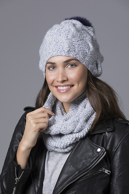 Drew Cabled Hat & Cowl