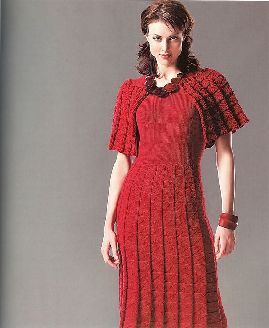 Pleated Dress and Capelet