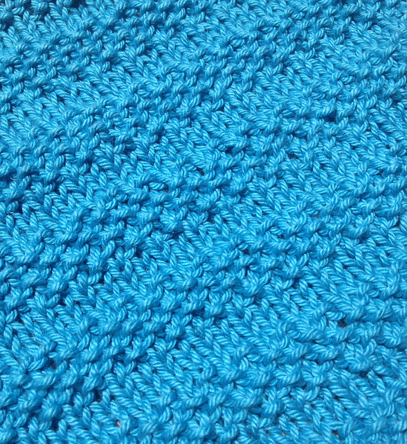 Seed Stitch Stripe Dishcloth