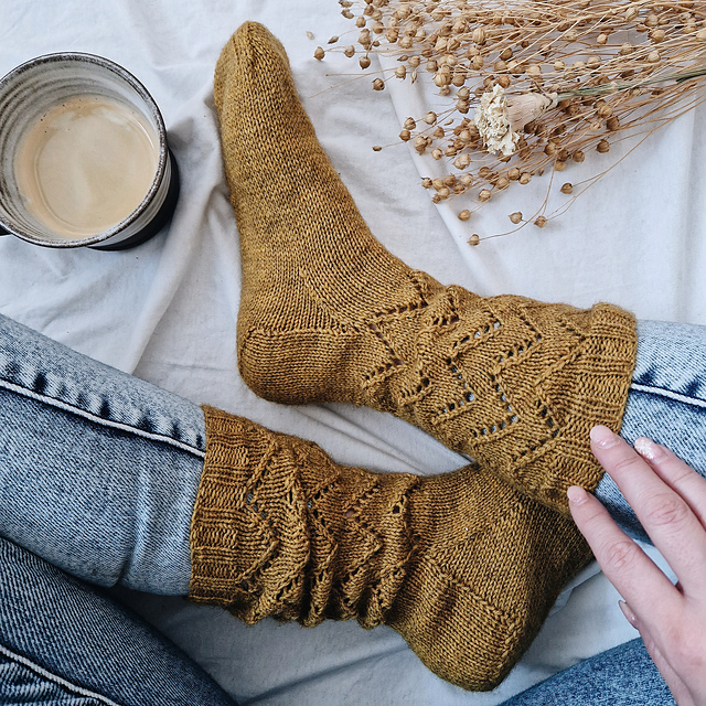 Feder Socken / Feather Socks