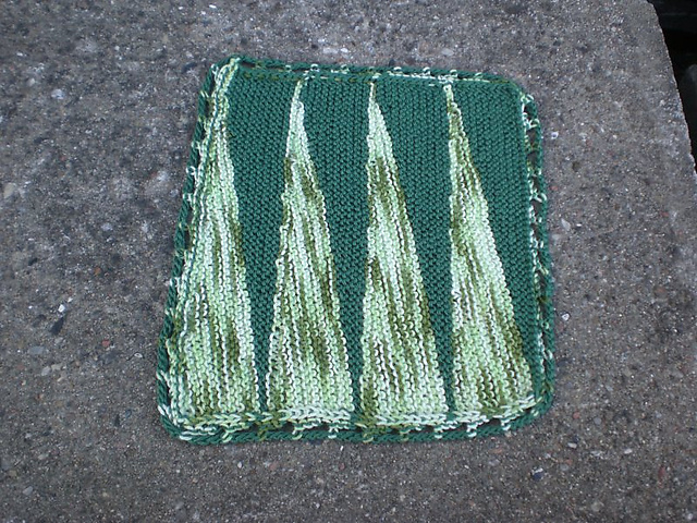Zackenmuster Waschlappen