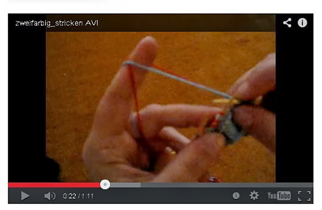 zweifarbig stricken