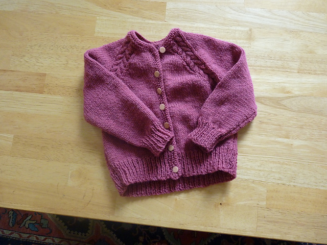 Cabled Raglan for Boy or Girl