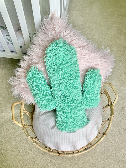 Shaggy Cactus Pillow