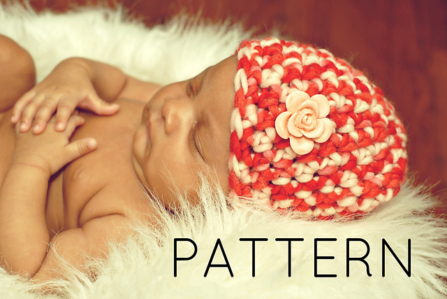 Newborn Button Beanie