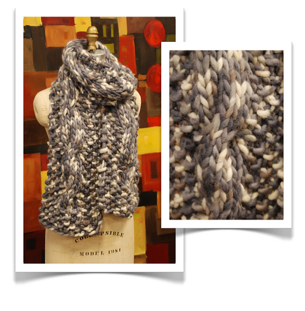Super Bulky Cable Scarf