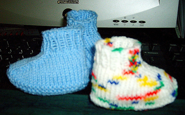 Bottom Seam Baby Booties