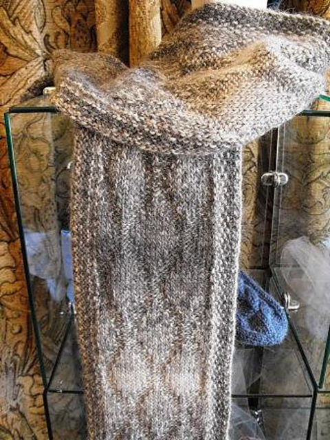 Imitation Lattice Stitch Scarf