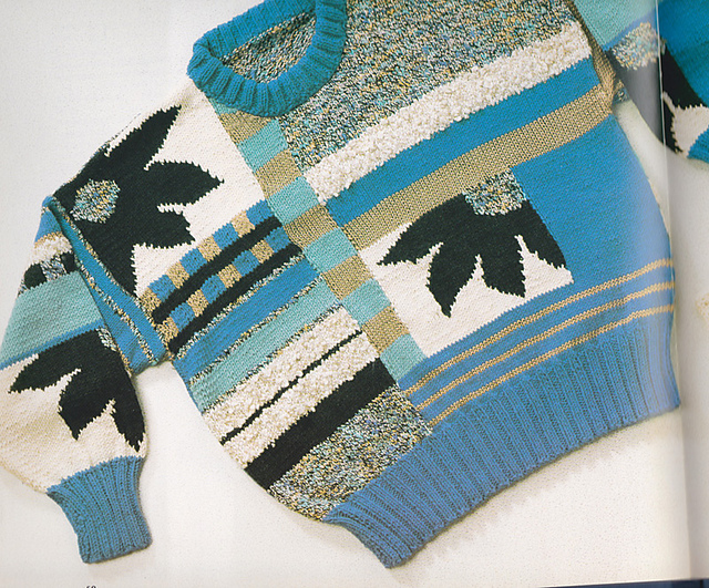 Flower Block Sweater