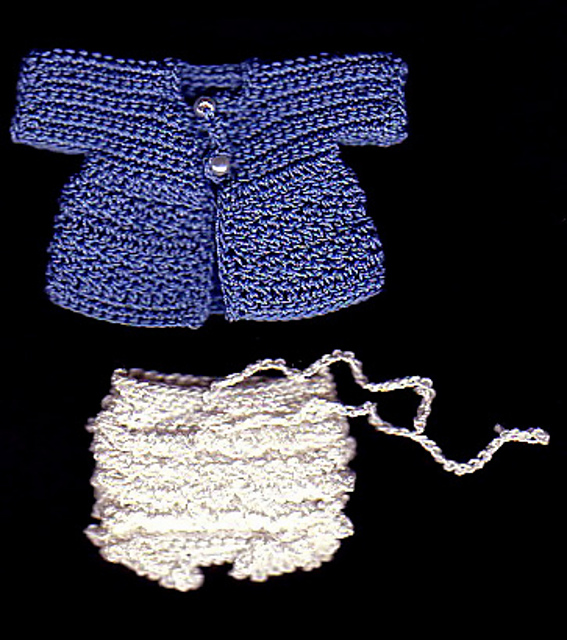 Jacket & Frilly Knickers for 2.25" Doll (09)