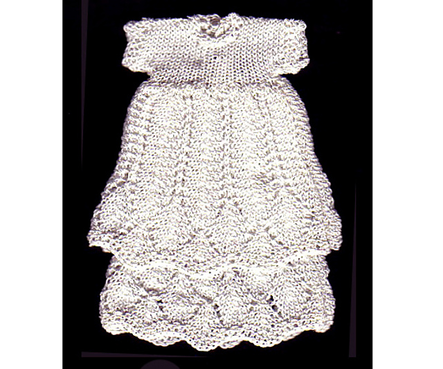 Single Leaf Tier Gown for 3.25" Doll (15)