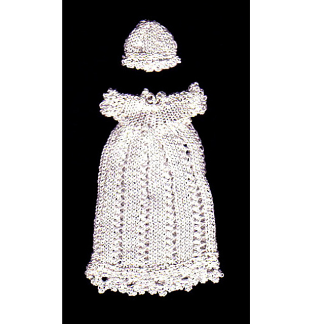 Lace Stripe Gown for 1.5" Doll (18)