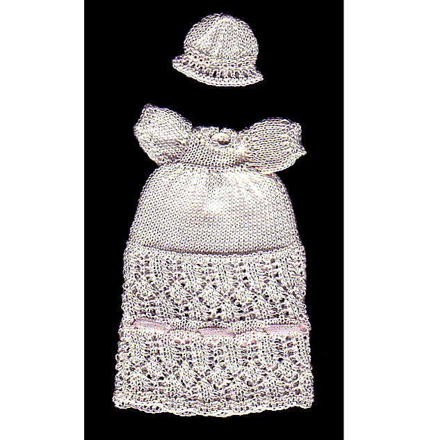 Lozenge & Ribbon Gown for 2" Doll (21)