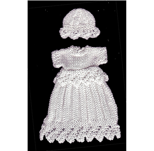 Pleated Lace Gown for 2" Doll (53)