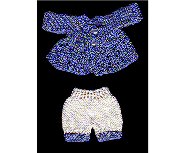 Wavy Lace Jacket & Trousers for 2.25" Doll (10)