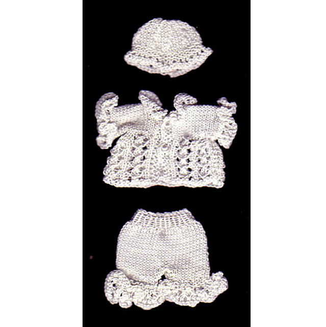 Lace & Ruffles Suit for 3.25" Doll (38)
