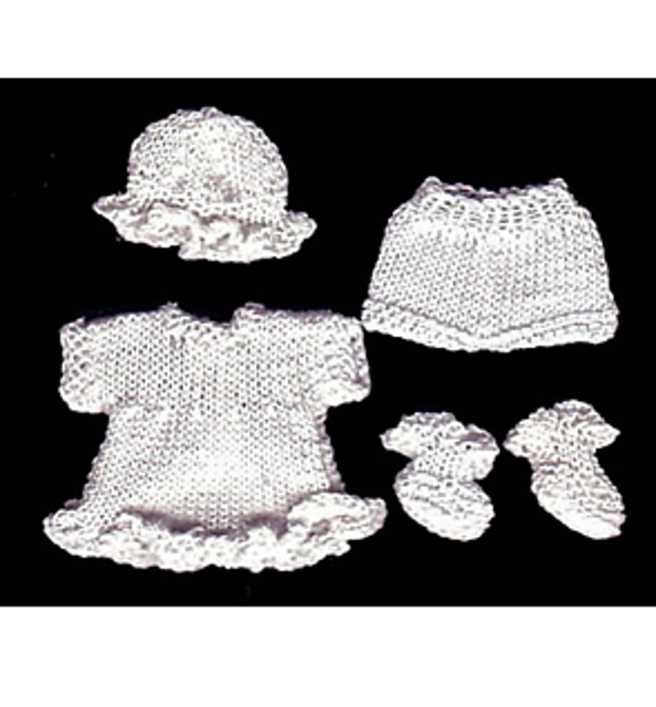 Frill Edged Short Dress for 2" Doll (58)
