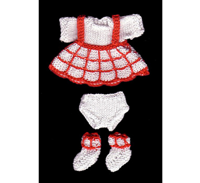 Check Dress for 3.25" Doll (62)
