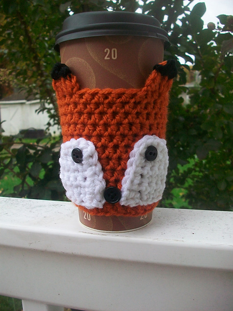 Kacky's Foxy Fox Coffee Cup Cozy