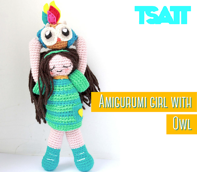 Amigurumi Owl girl